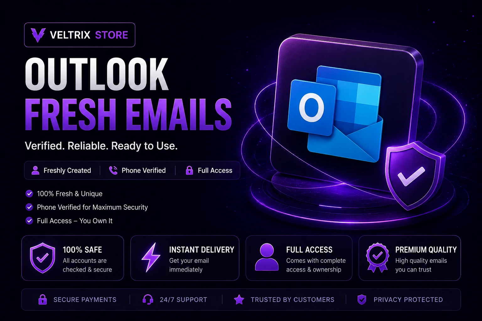 Fresh Outlook emails (Full Access)